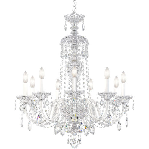 Sterling 9 Light 27 inch Polished Silver Chandelier Ceiling Light in Heritage