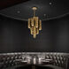 Beyond Tamara LED 26 inch Aged Brass Multi-Light Pendant Ceiling Light