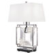 Forever Eva 28.25 inch 7.00 watt Polished Chrome Table Lamp Portable Light in Black Rope, Black Rope