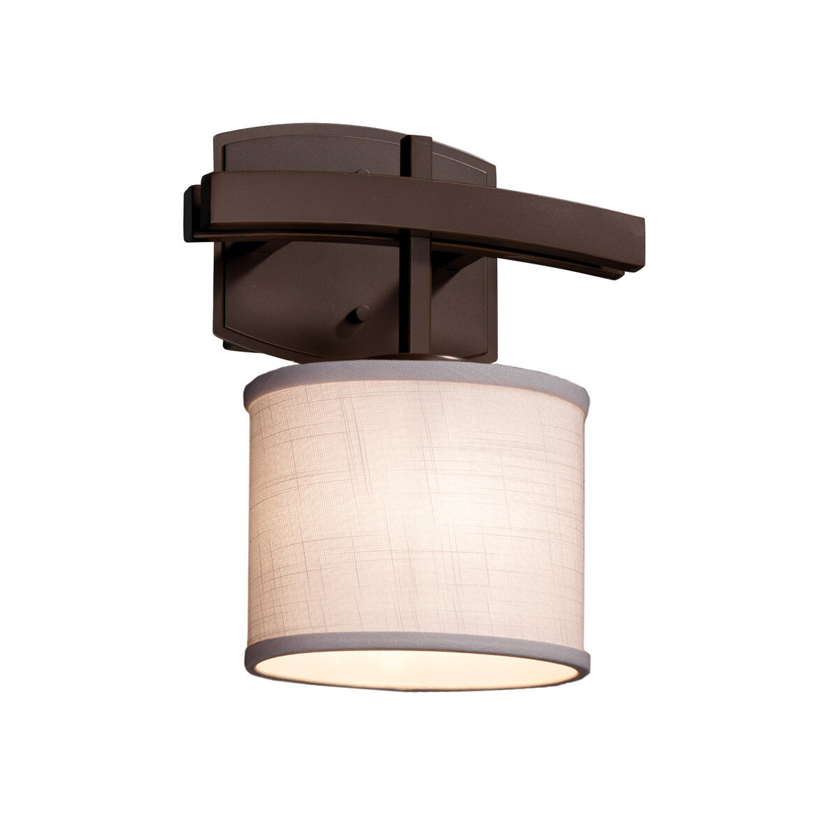 Textile LED 9 inch Dark Bronze ADA Wall Sconce Wall Light
