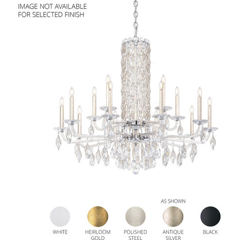 Siena 15 Light Black Chandelier Ceiling Light in Radiance, No Spikes