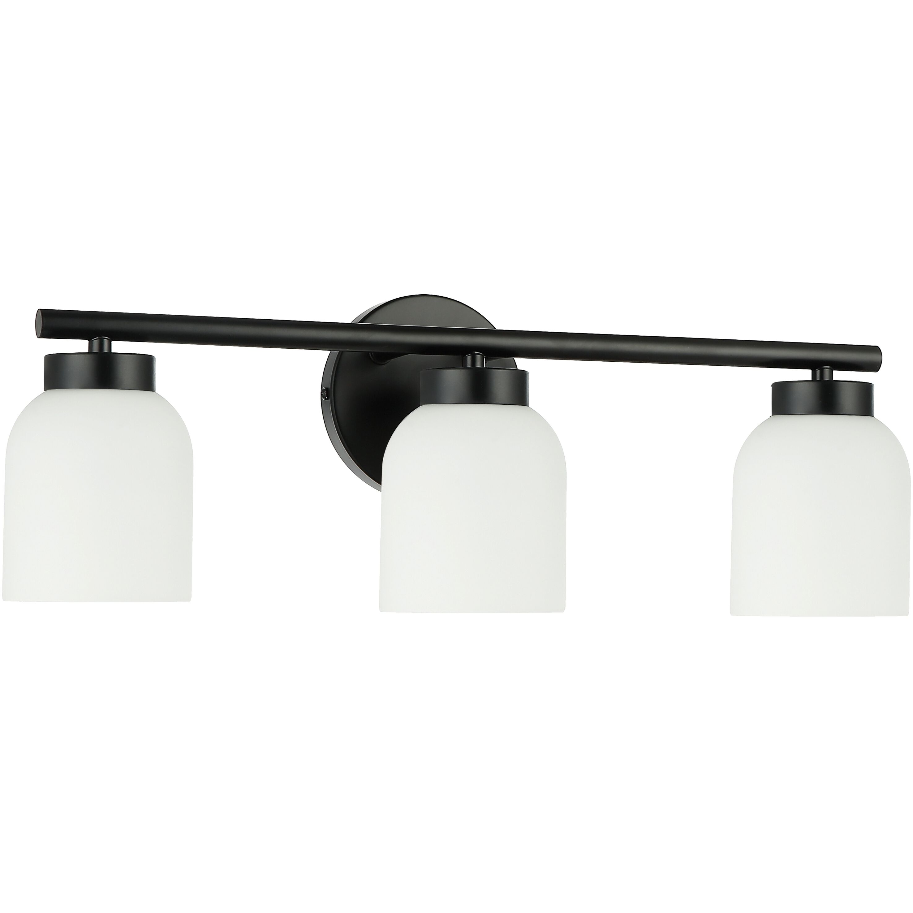 Vonda 3 Light 21 inch Matte Black Vanity Light Wall Light