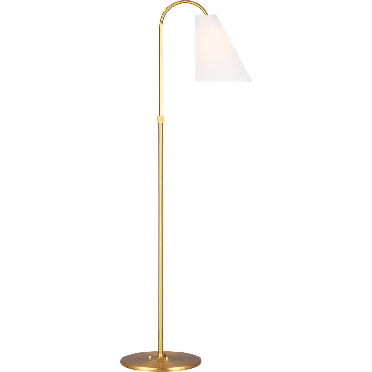 TOB by Thomas O'Brien Signoret 60 inch 9 watt Burnished Brass Task Floor Lamp Portable Light