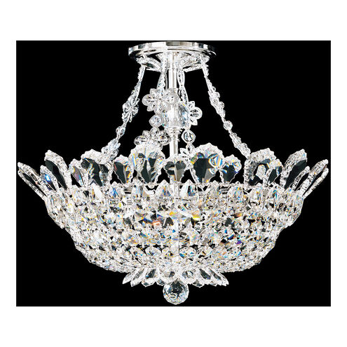 Trilliane 8 Light 19 inch Silver Semi Flush Mount Ceiling Light in Trilliane Swarovski