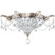 Milano 2 Light Antique Silver Flush Mount Ceiling Light in Heritage