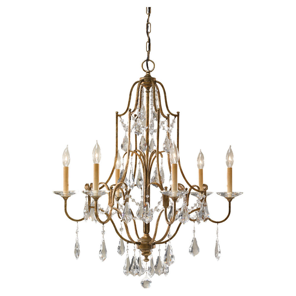 Valentina 6 Light 28.5 inch Oxidized Bronze Chandelier Ceiling Light, Medium