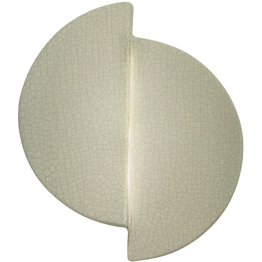 Ambiance LED 9 inch Celadon Green Crackle ADA Wall Sconce Wall Light, Offset