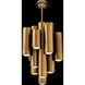 Beyond Tamara LED 26 inch Aged Brass Multi-Light Pendant Ceiling Light