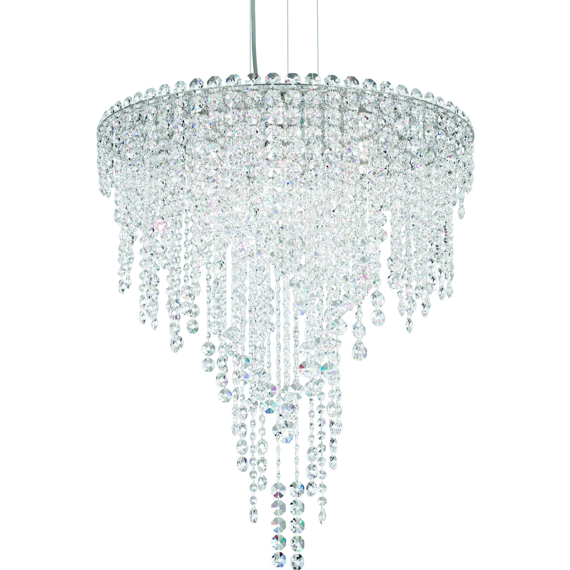 Chantant 6 Light Polished Stainless Steel Pendant Ceiling Light in Radiance