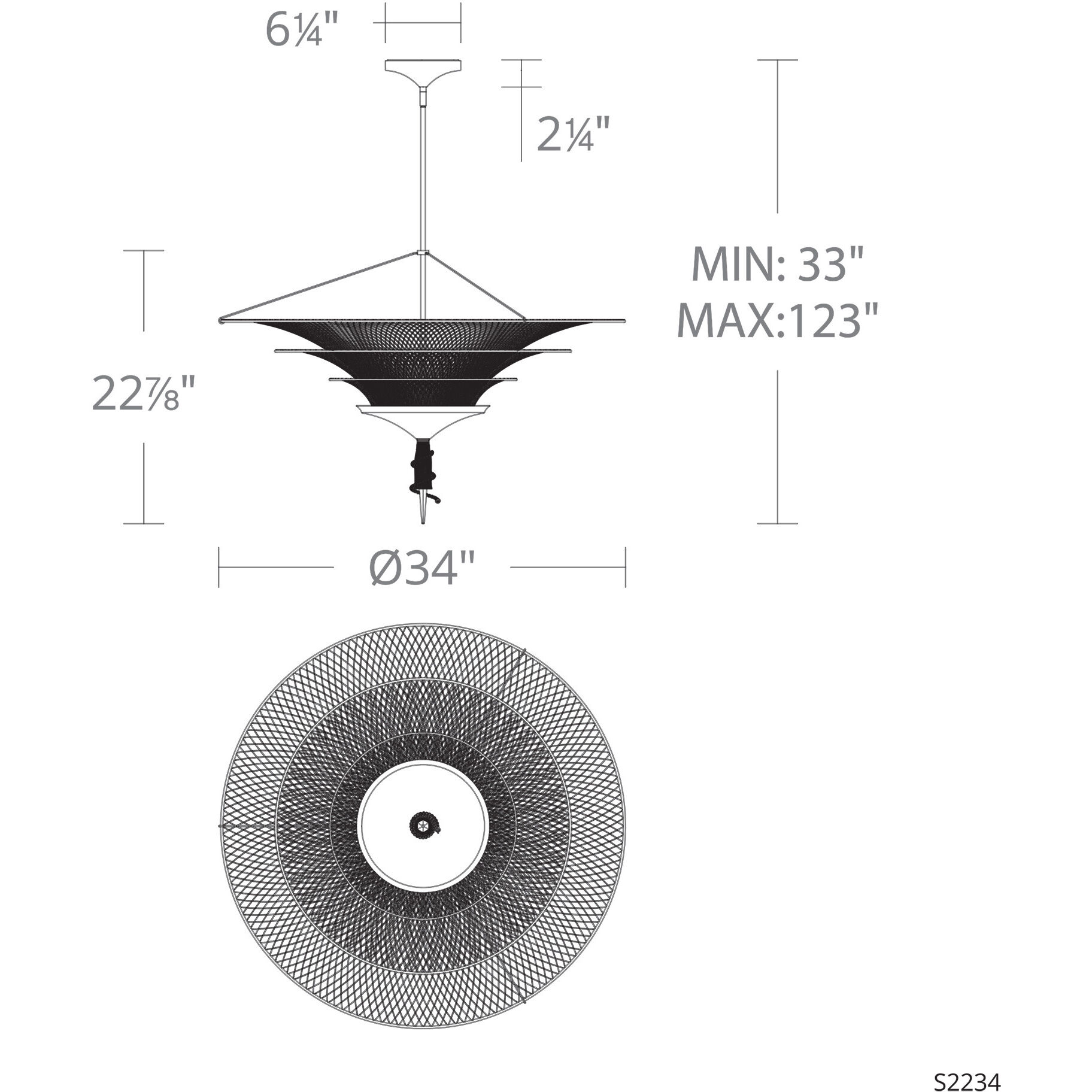Veneto LED 34 inch Gold Pendant Ceiling Light, Schonbek Signature