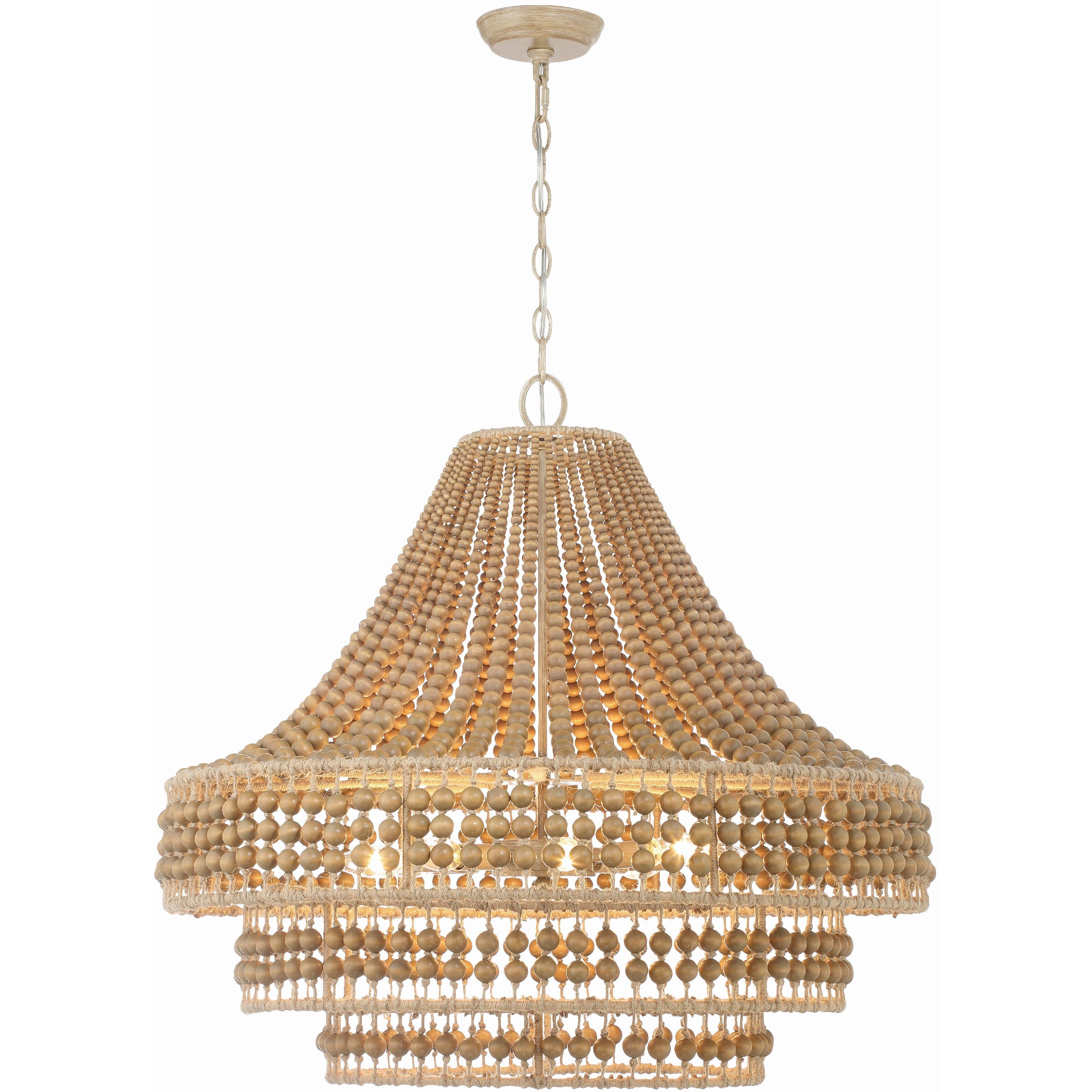 Silas 8 Light 30 inch Burnished Silver Chandelier Ceiling Light