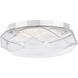 Beyond Carat LED 13 inch Polished Nickel Flush Mount Ceiling Light, Beyond