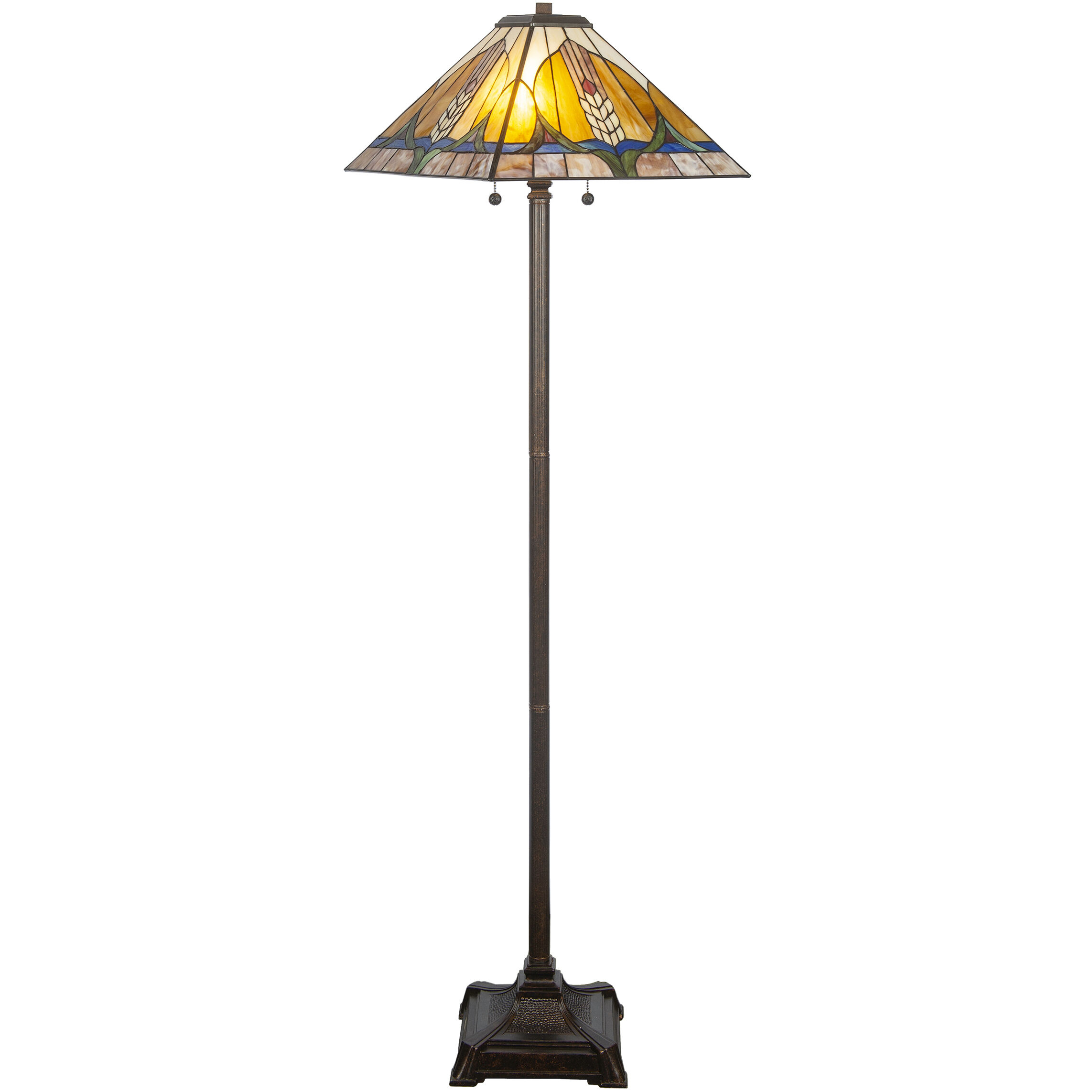Pusan Mission 64 inch 60.00 watt Fieldstone Floor Lamp Portable Light