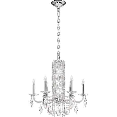 Siena 6 Light 24.5 inch Polished Stainless Steel Chandelier Ceiling Light in Heritage