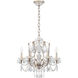 Century 6 Light 21 inch Antique Silver Chandelier Ceiling Light