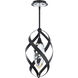 Beyond Solan LED 9.9 inch Black Mini Pendant Ceiling Light, Beyond
