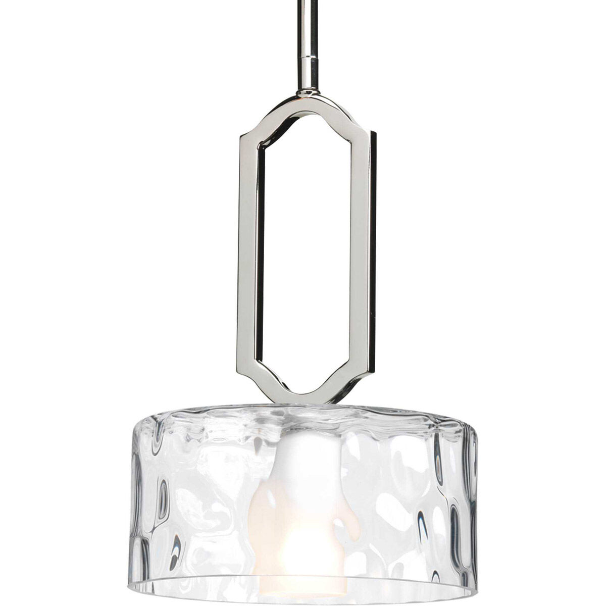Caress 1 Light 8 inch Polished Nickel Mini-Pendant Ceiling Light