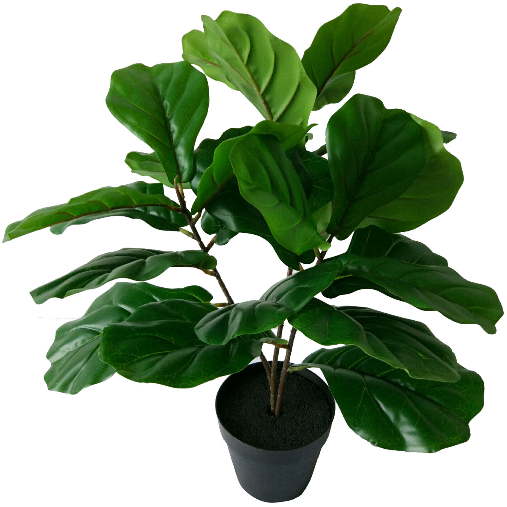 Potted Fiddle Leaf Tree Dark Green Faux Fiddle Leaf Tree