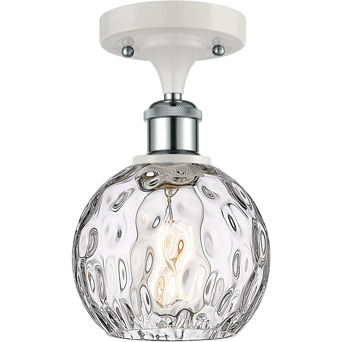 Ballston Athens Water Glass 1 Light 6.00 inch Semi-Flush Mount