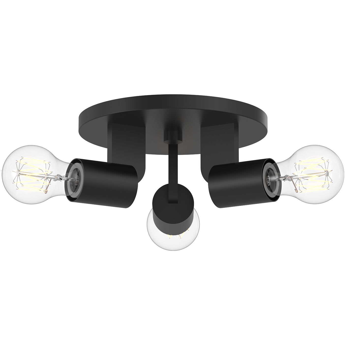 Alora Mood Claire 3 Light 9.50 inch Semi-Flush Mount