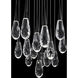 Beyond Hibiscus LED 23 inch Black Multi-Light Pendant Ceiling Light, Round Canopy
