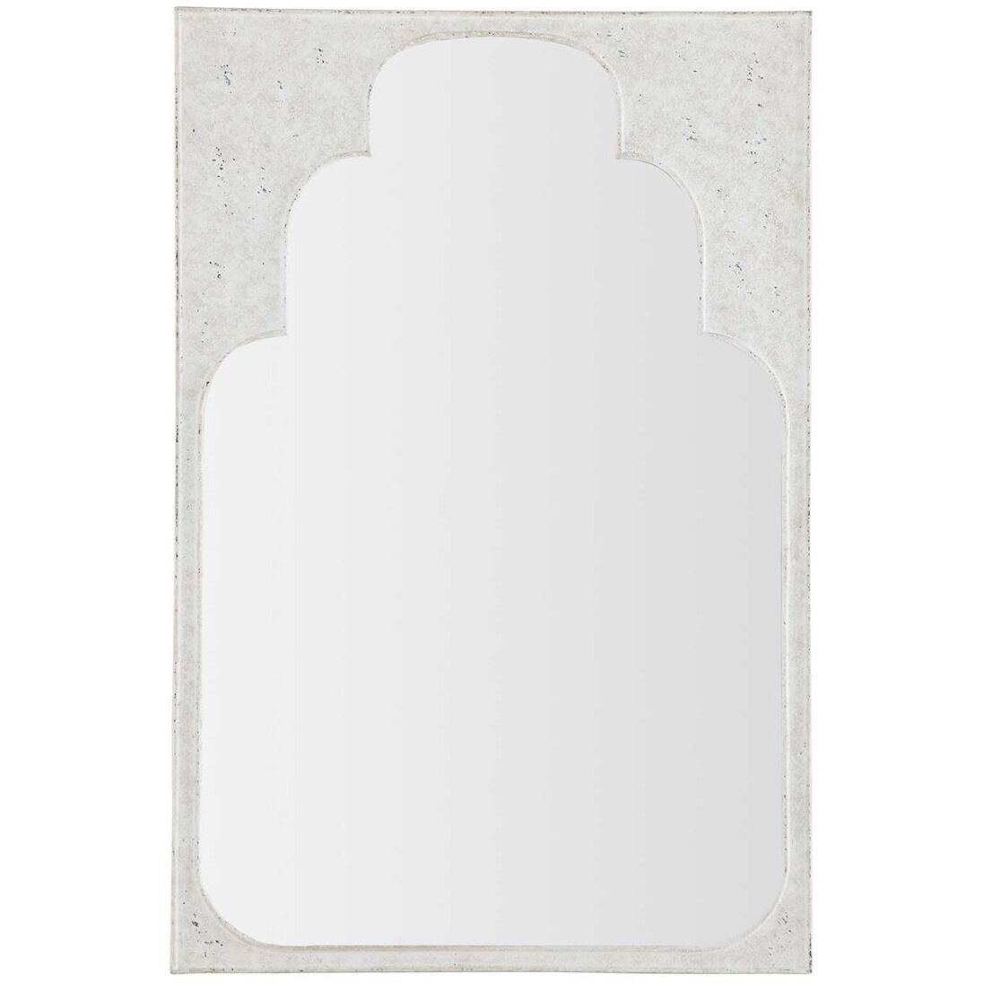 Maryland 42.5 X 28 inch Whitewashed Wood / Clear Mirror Mirror