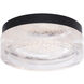 Melange LED 8 inch Black Flush Mount Ceiling Light, Beyond