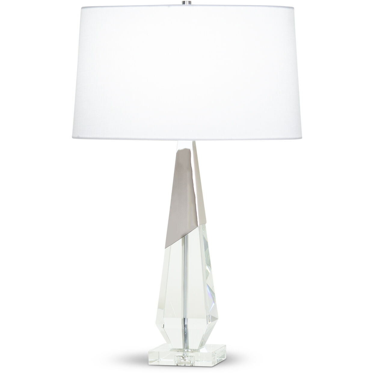 Nathan 27.5 inch 150.00 watt Polished Nickel Table Lamp Portable Light