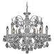Century 8 Light 24 inch Black Pearl Chandelier Ceiling Light