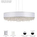 Signature Eclyptix LED 24 inch Polished Stainless Steel Pendant Ceiling Light in Smooth Layout, Silver, Smooth Layout