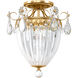 Bagatelle 3 Light 11 inch Heirloom Gold Semi Flush Mount Ceiling Light in Bagatelle Spectra