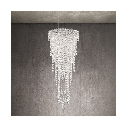 Chantant 4 Light Polished Stainless Steel Pendant Ceiling Light in Optic, Strand