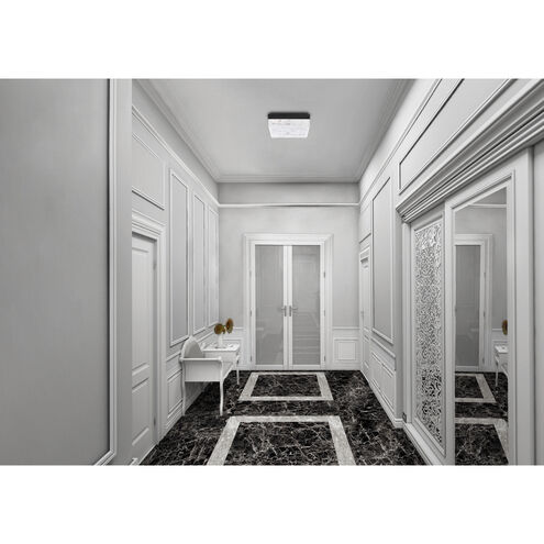 Whisper LED 12 inch Black Flush Mount Ceiling Light, Beyond