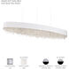 Signature Eclyptix LED 48.75 inch Polished Stainless Steel Linear Pendant Ceiling Light in White, Smooth Layout, Smooth Layout