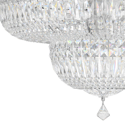 Petit Crystal Deluxe 23 Light 24 inch Silver Chandelier Ceiling Light in Swarovski, Polished Silver