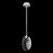 Forever Eden LED 4 inch Polished Chrome with White Rope Mini-Pendant Ceiling Light, White Rope