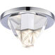 Beyond Arles Integrated LED Polished Chrome Recessed Light, New Construction or Remodel