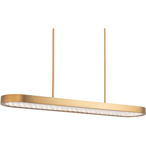 Marquis LED 47 inch Aged Brass Linear Pendant Ceiling Light, Beyond