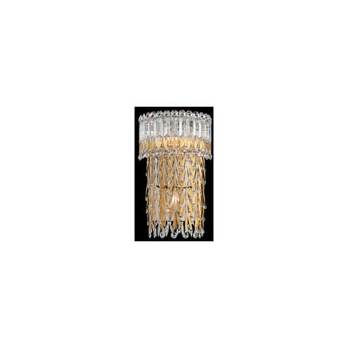 Triandra 3 Light Antique Silver Wall Sconce Wall Light in Swarovski