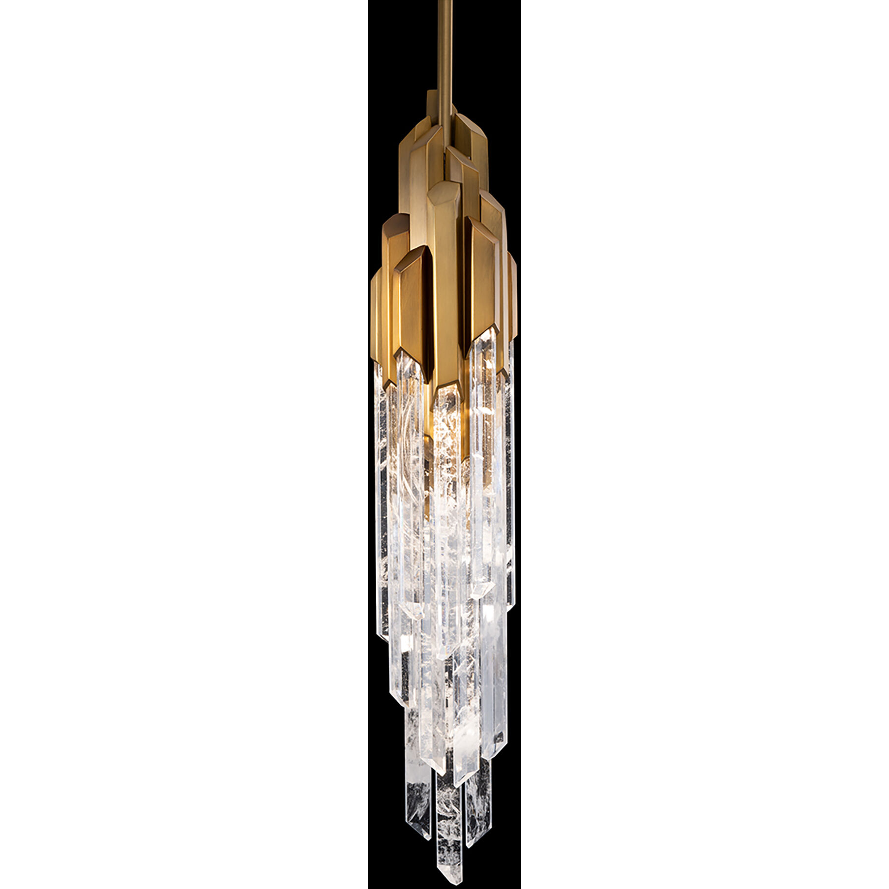 Beyond Organza LED 3.5 inch Aged Brass Pendant Ceiling Light