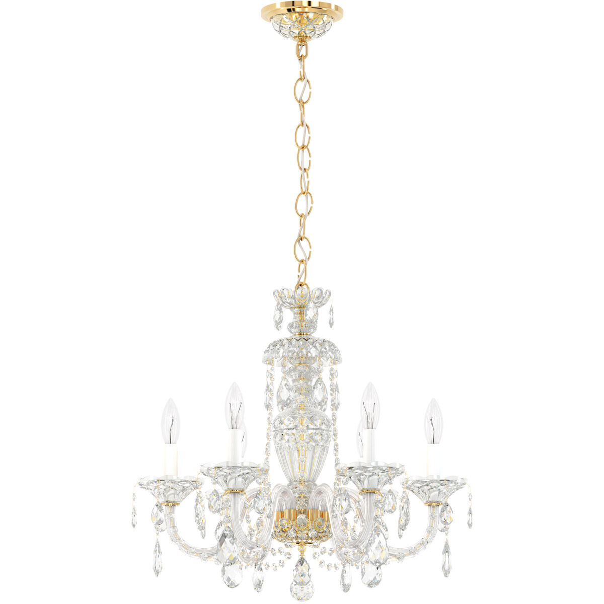 Sterling 6 Light 21 inch Aurelia Chandelier Ceiling Light in Swarovski