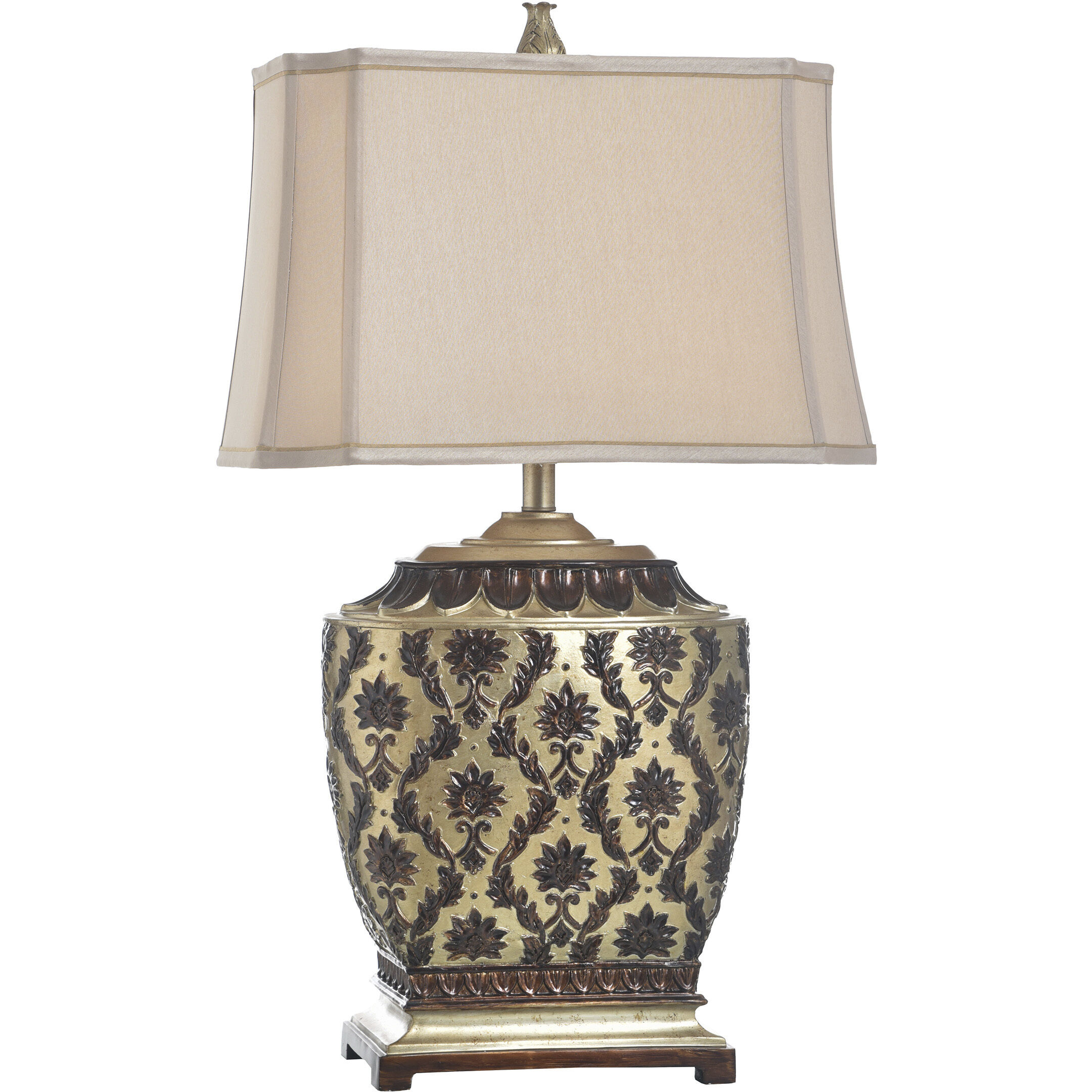 Signature 3 inch 100 watt Antique Platinum and Barbados Table Lamp Portable Light