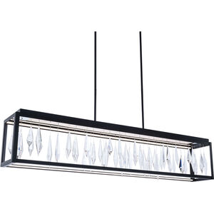 Beyond Mirage LED 54 inch Black Linear Pendant Ceiling Light
