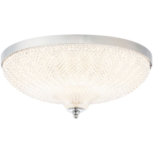 Roma LED 16.25 inch Polished Chrome Flush Mount Ceiling Light, Schonbek Signature