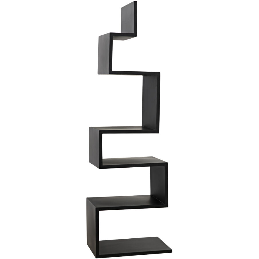Laszlo Matte Black Bookcase