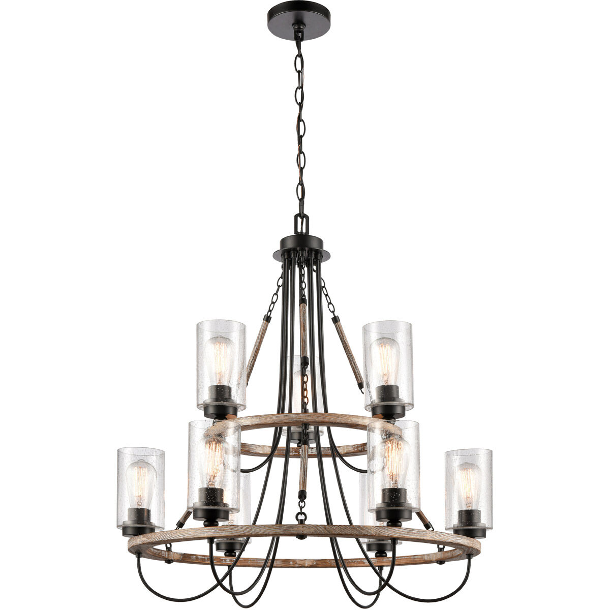 Paladin LED 31.5 inch Matte Black Chandelier Ceiling Light