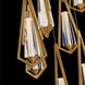 Beyond Devotion LED 26 inch Aged Brass Multi-Light Pendant Ceiling Light