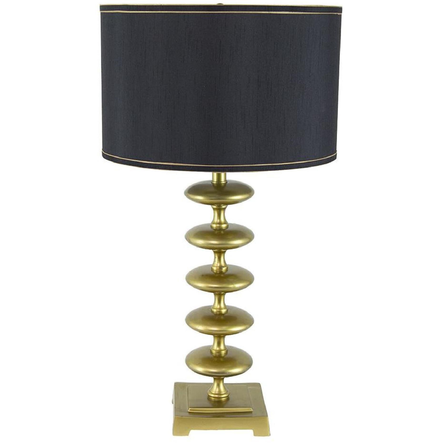 Anita 29.8 inch 60.00 watt Gold and Black Table Lamp Portable Light