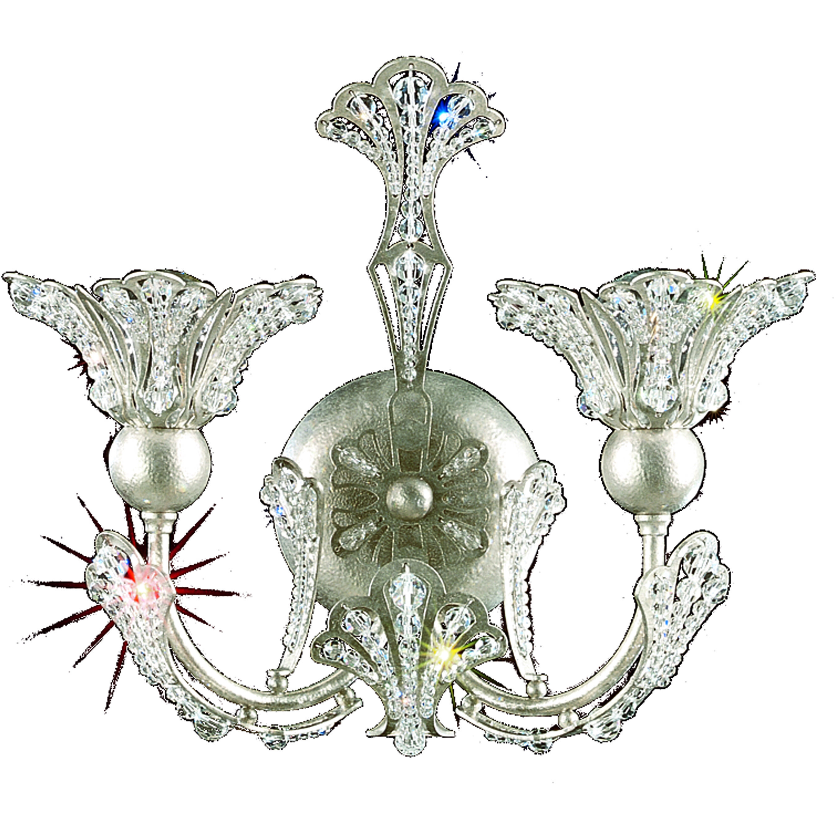 Antique silver wall lights top