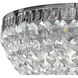 Petit Crystal 5 Light 12 inch Silver Flush Mount Ceiling Light in Swarovski, Polished Silver